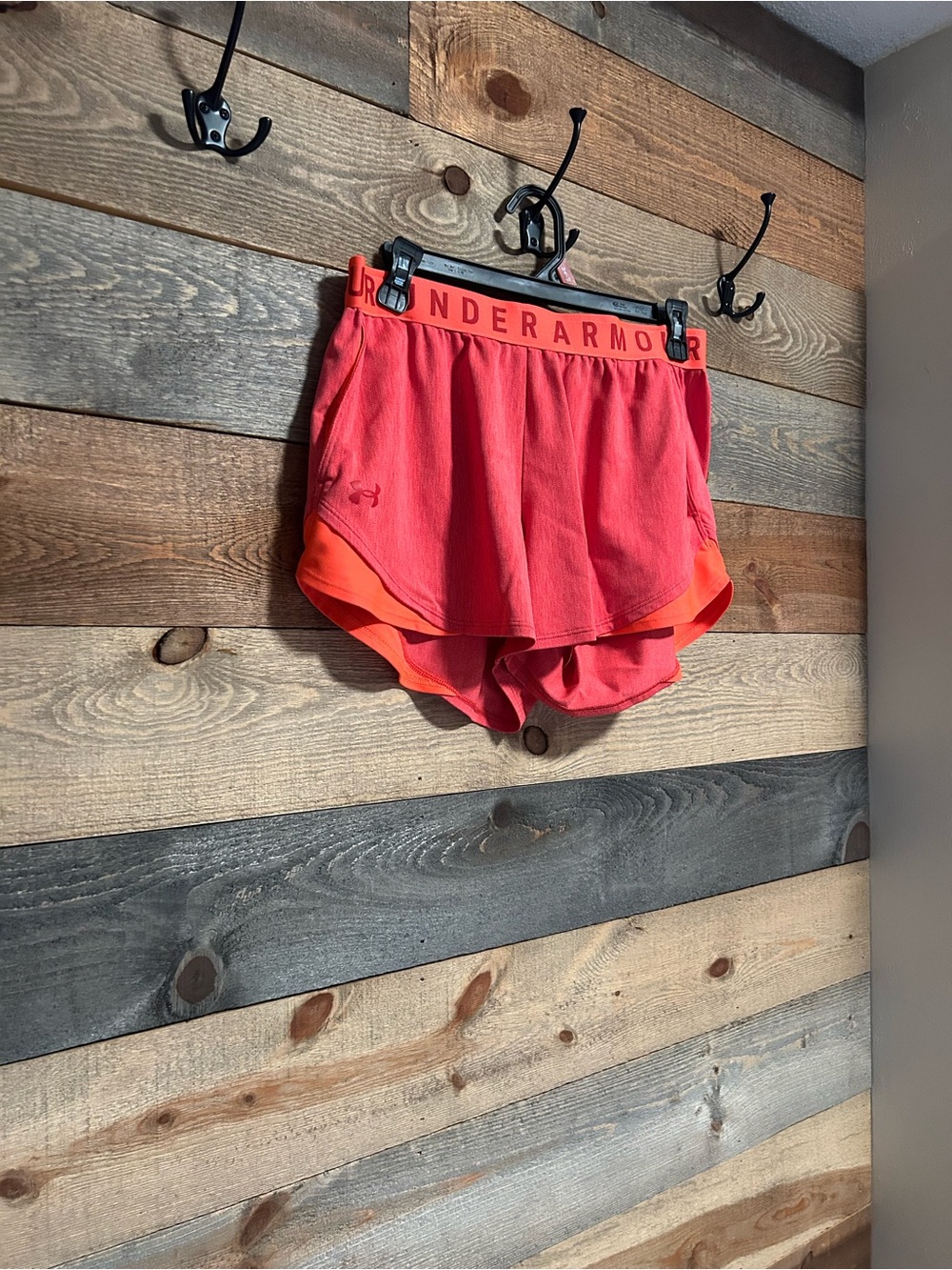 Under Armour Women’s Coral/Pink Athletic Running Shorts